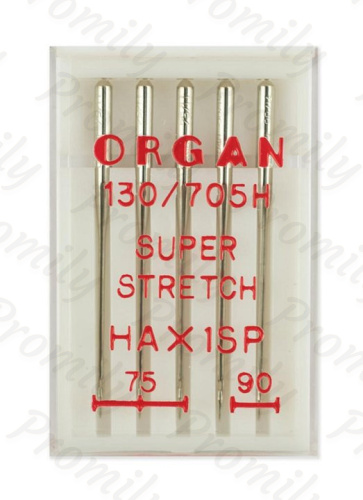 Иглы супер cтрейч №№ 75(3),90(2), Organ, 5 шт от магазина Promily в Нальчике